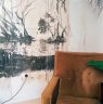 Deb Mansfield 'detail of Living Room' 2005 - Framed in white, 38x38x3.5cm